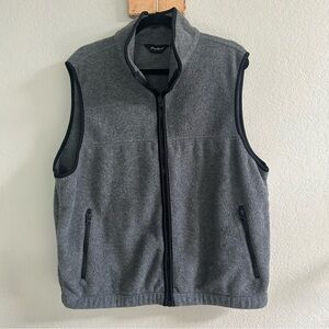 Eddie Bauer Charcoal Fleece Vest